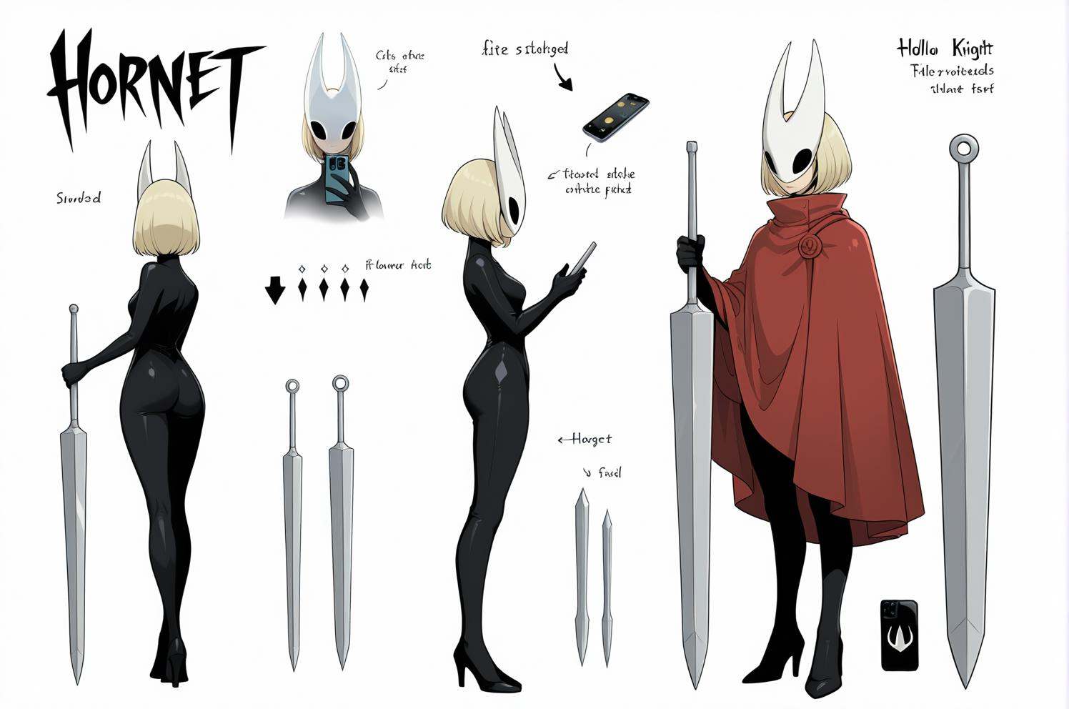 masterpiece,  high quality,  hornet \(hollow knight\) on Tensor.Art