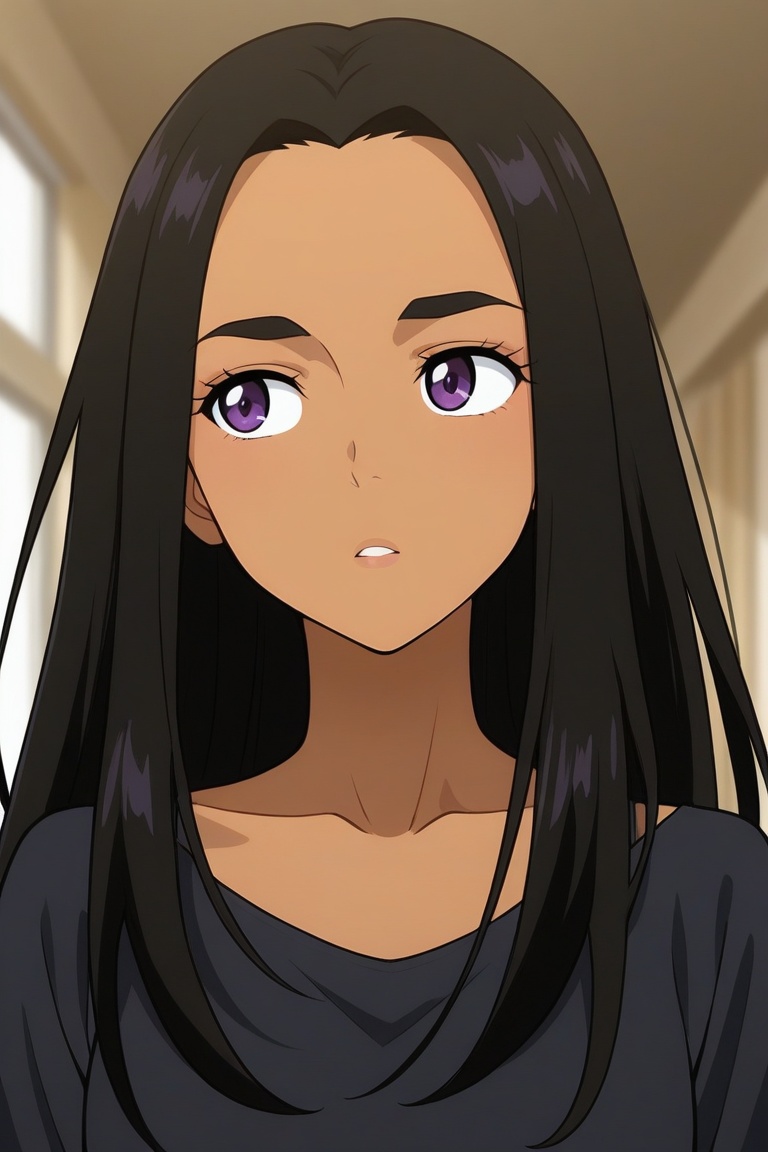 sara_crispino,  dark-skinned female,  black hair on Tensor.Art