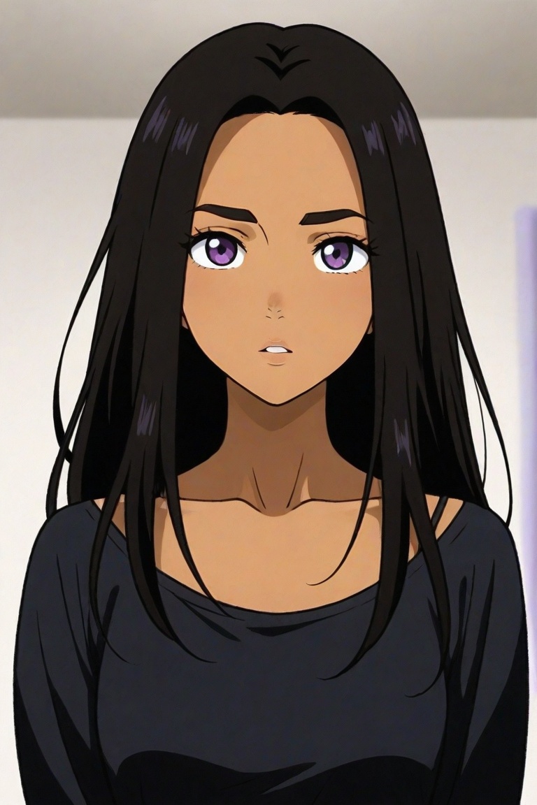 sara_crispino,  dark-skinned female,  black hair on Tensor.Art