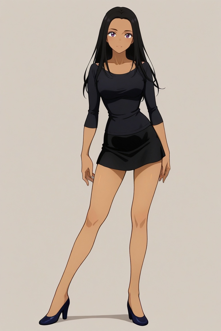 sara_crispino,  dark-skinned female,  black hair on Tensor.Art