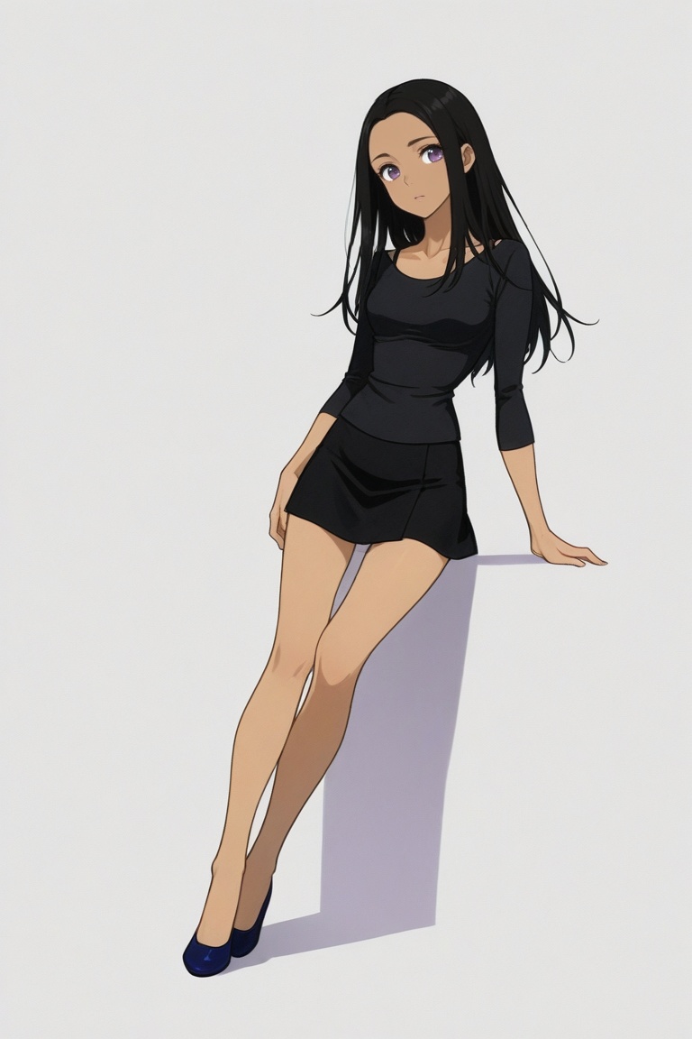 sara_crispino,  dark-skinned female,  black hair on Tensor.Art
