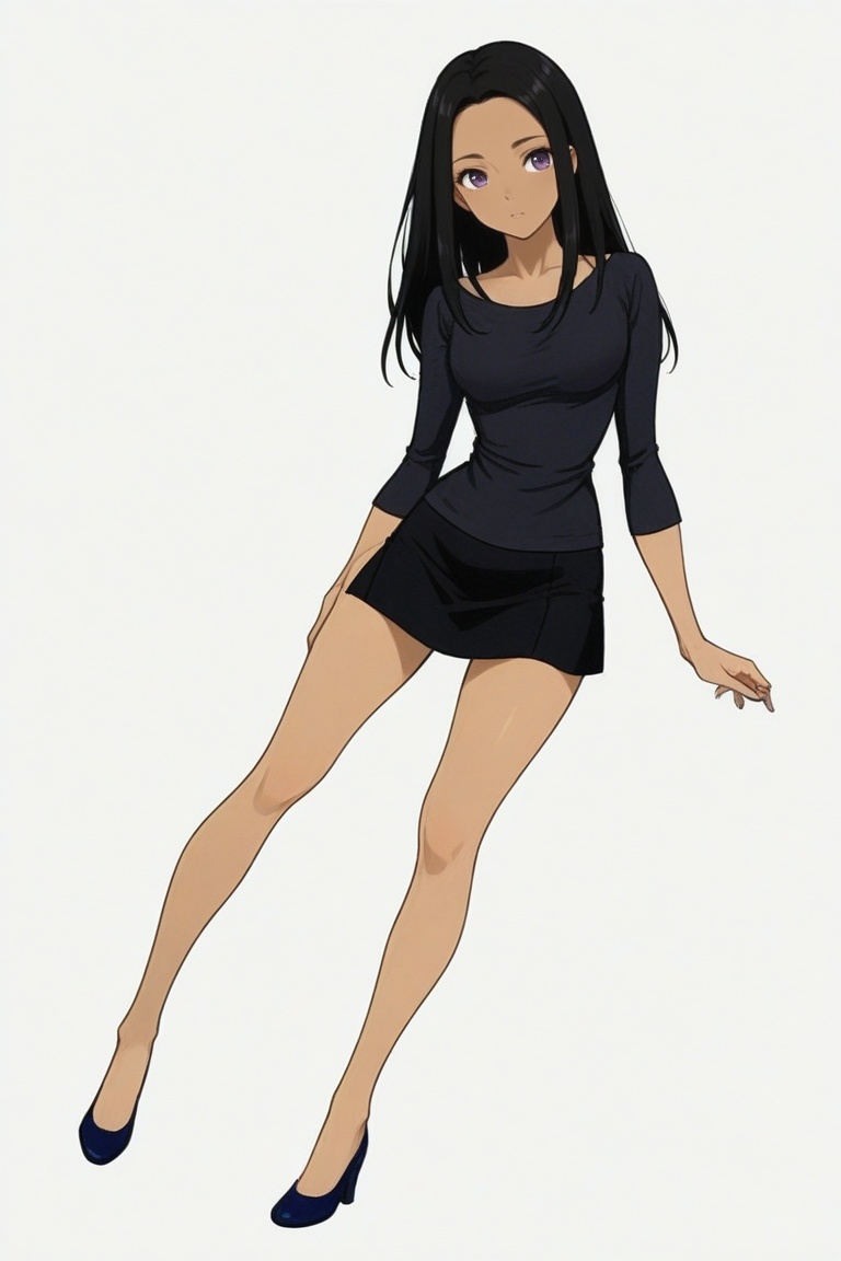 sara_crispino,  dark-skinned female,  black hair on Tensor.Art