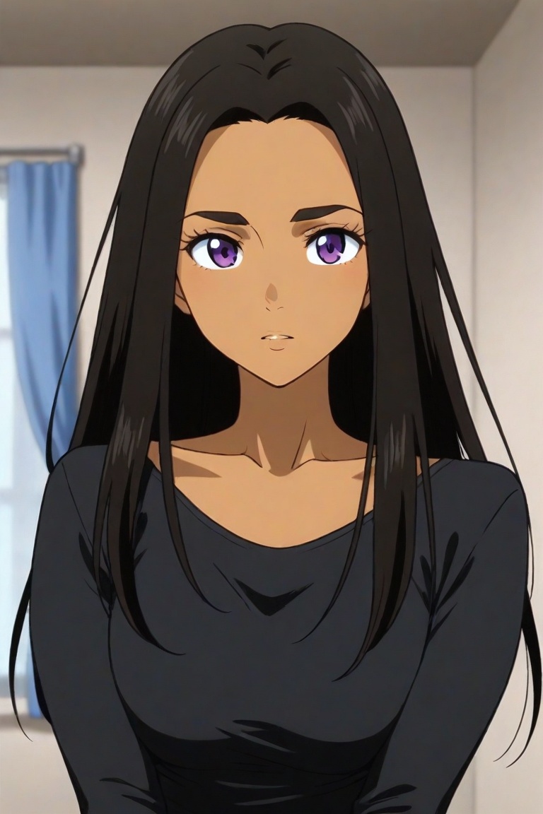 sara_crispino,  dark-skinned female,  black hair on Tensor.Art