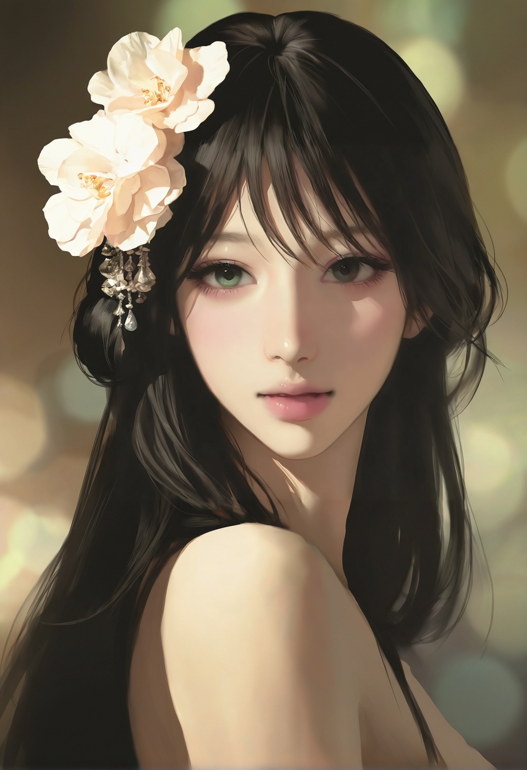 1girl,  solo,  long hair on Tensor.Art