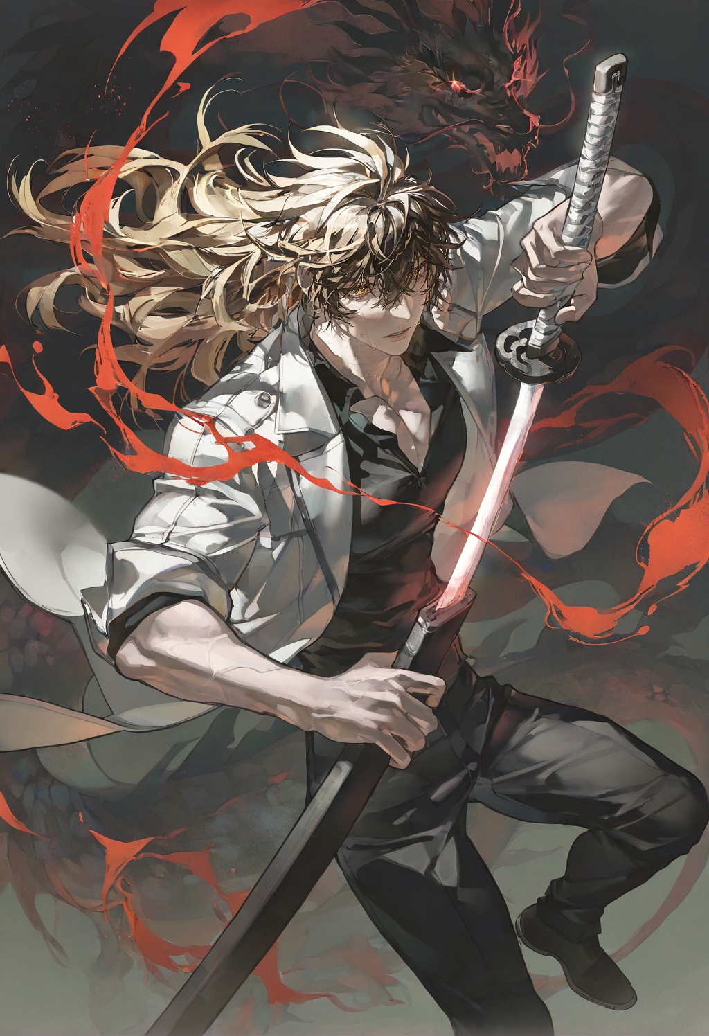 (1boy,  male focus,  solo on Tensor.Art