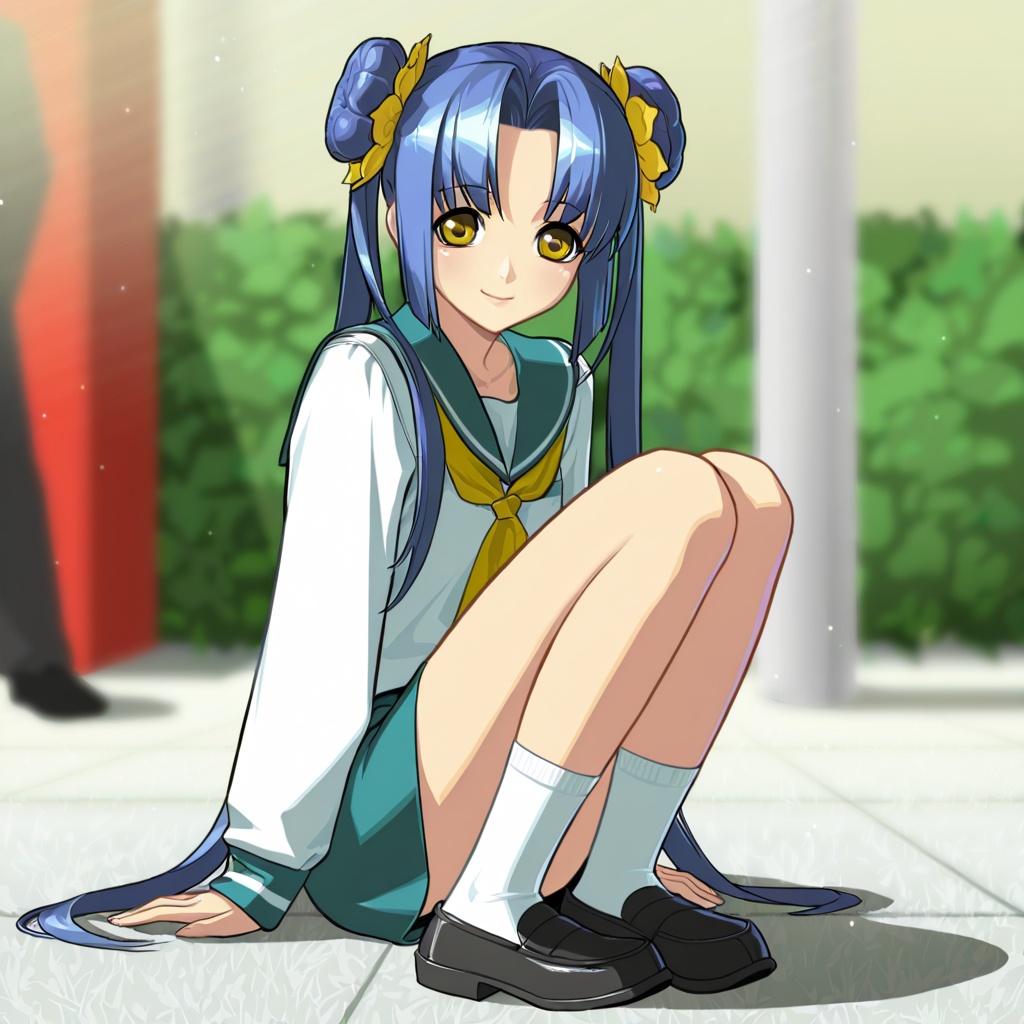 kikokugai/\(classic/\),  kong ruili,  blue hair on Tensor.Art
