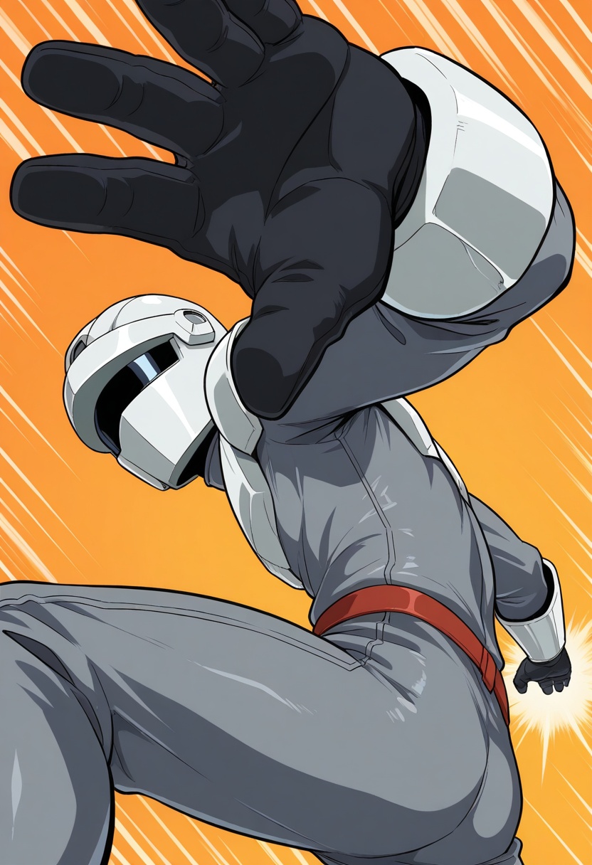 gotohandusumashu,  from below,  outstretched arms on Tensor.Art