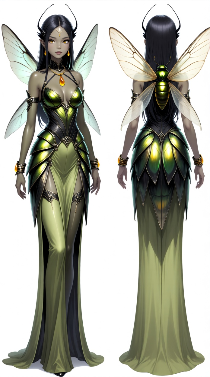 Multiple views,  reference sheet,  concept art on Tensor.Art