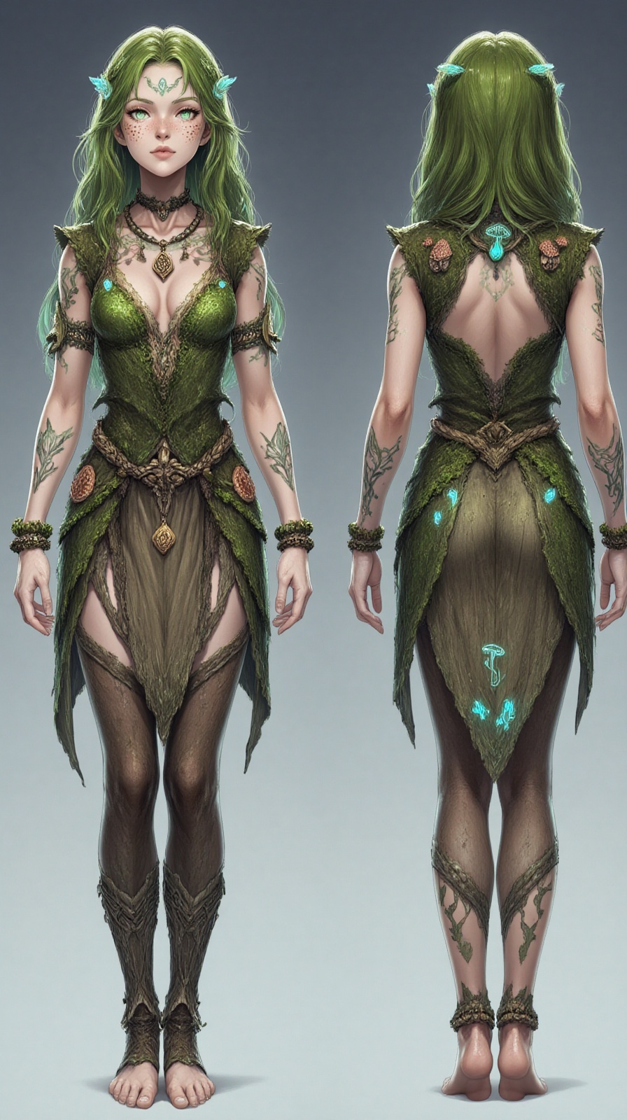 Multiple views,  reference sheet,  concept art on Tensor.Art