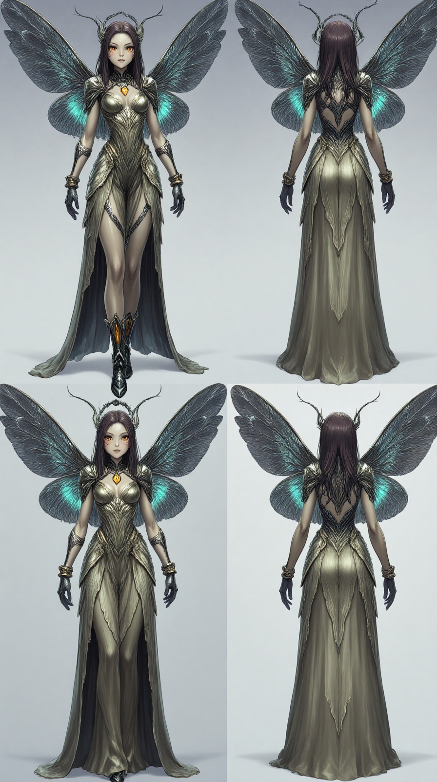 Multiple views,  reference sheet,  concept art on Tensor.Art
