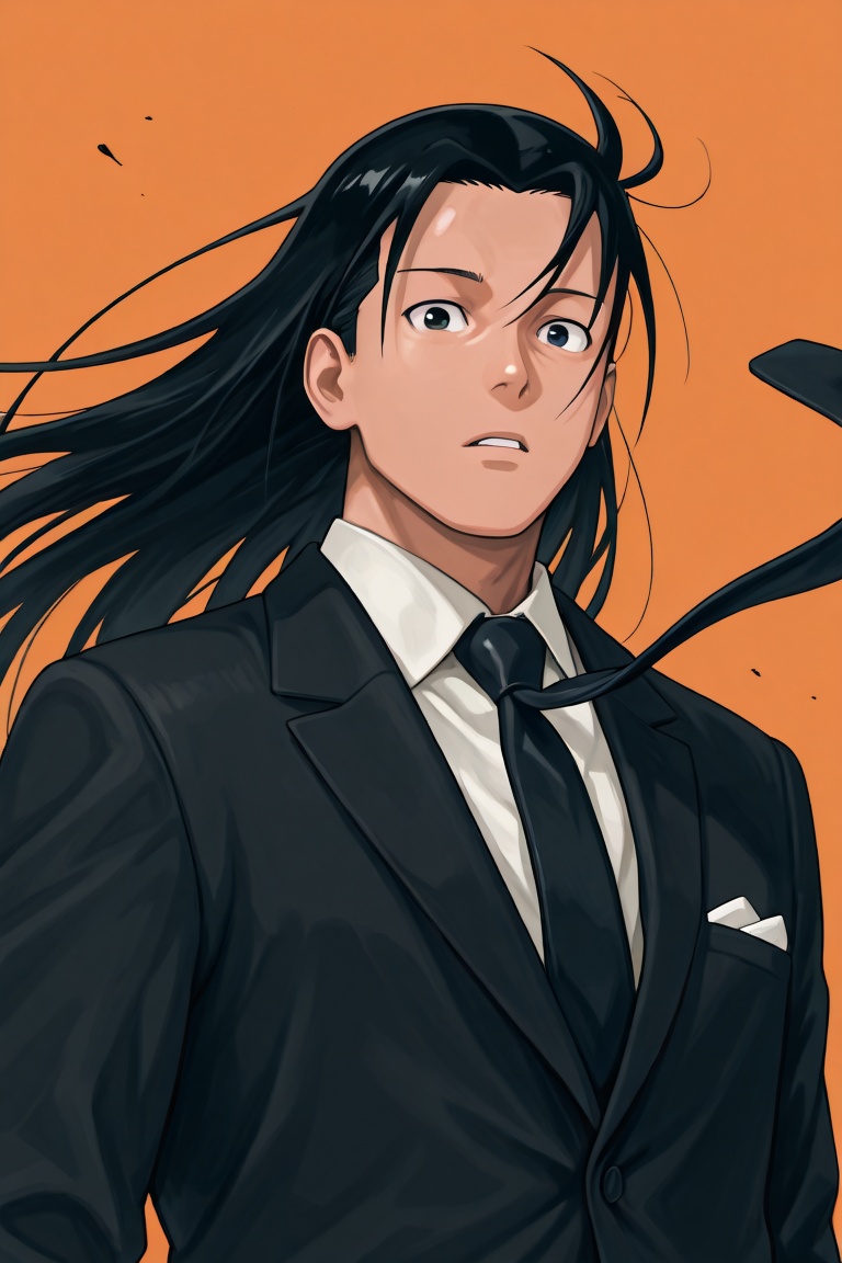 anime screencap,  senju hashirama-1stmale focus,  black_senju hashirama_1stmale-hair on Tensor.Art