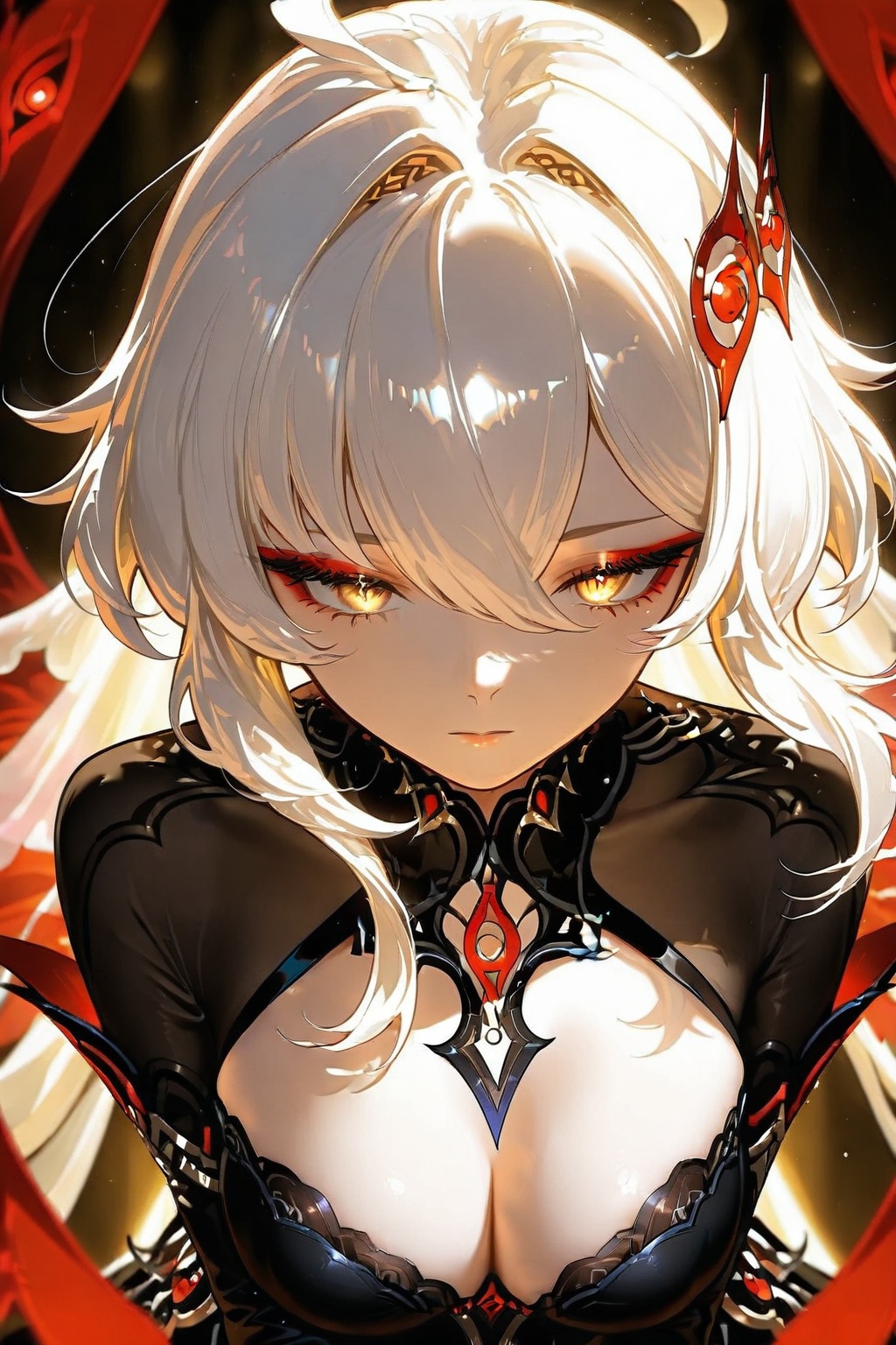 RonovaV1,  breasts,  cleavage on Tensor.Art