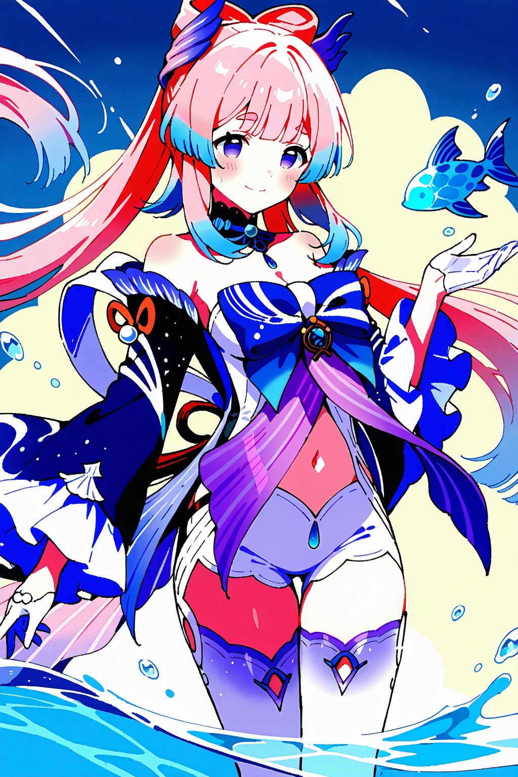 1girl,  sangonomiya kokomi,  solo on Tensor.Art