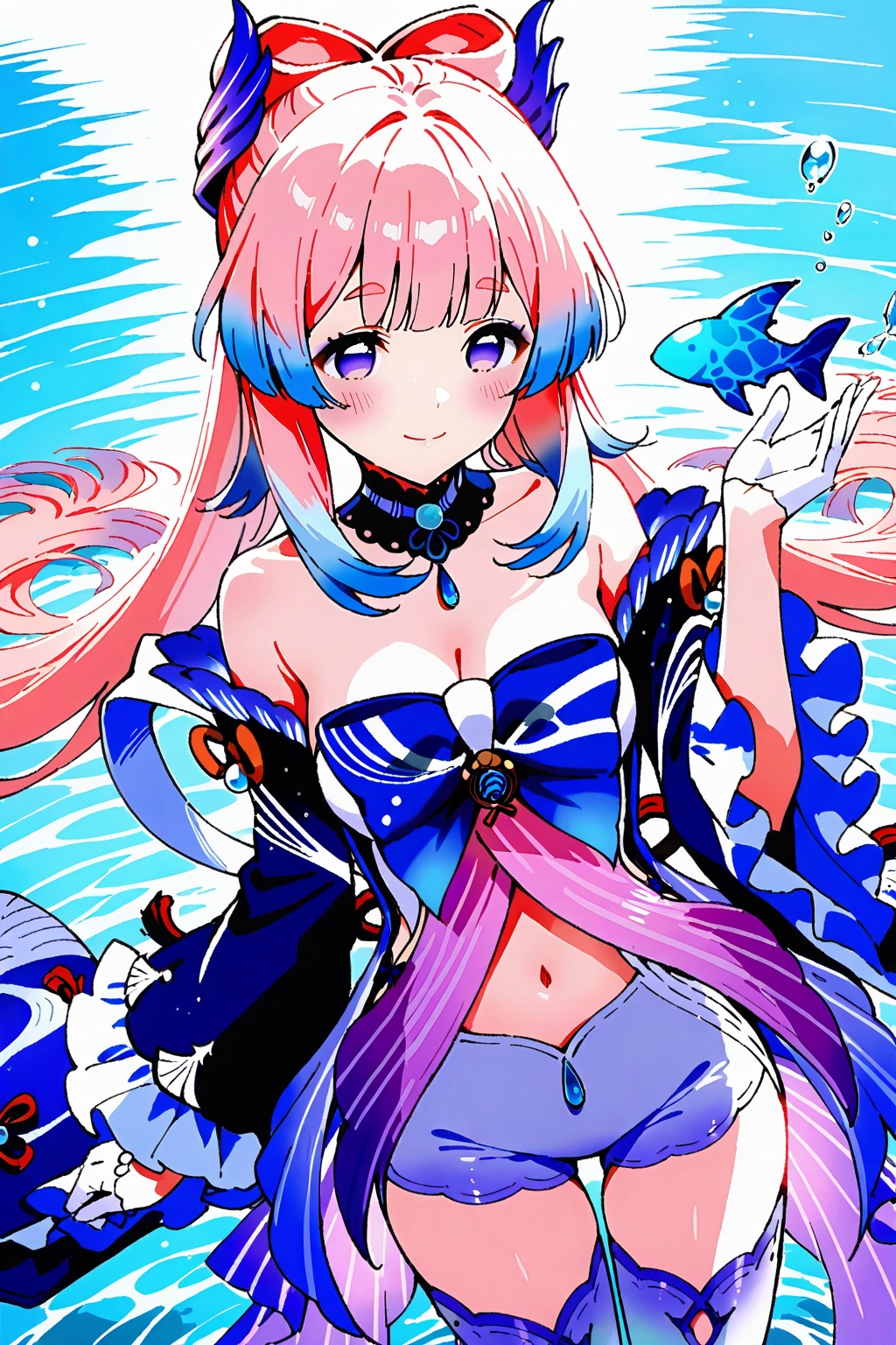 1girl,  sangonomiya kokomi,  solo on Tensor.Art