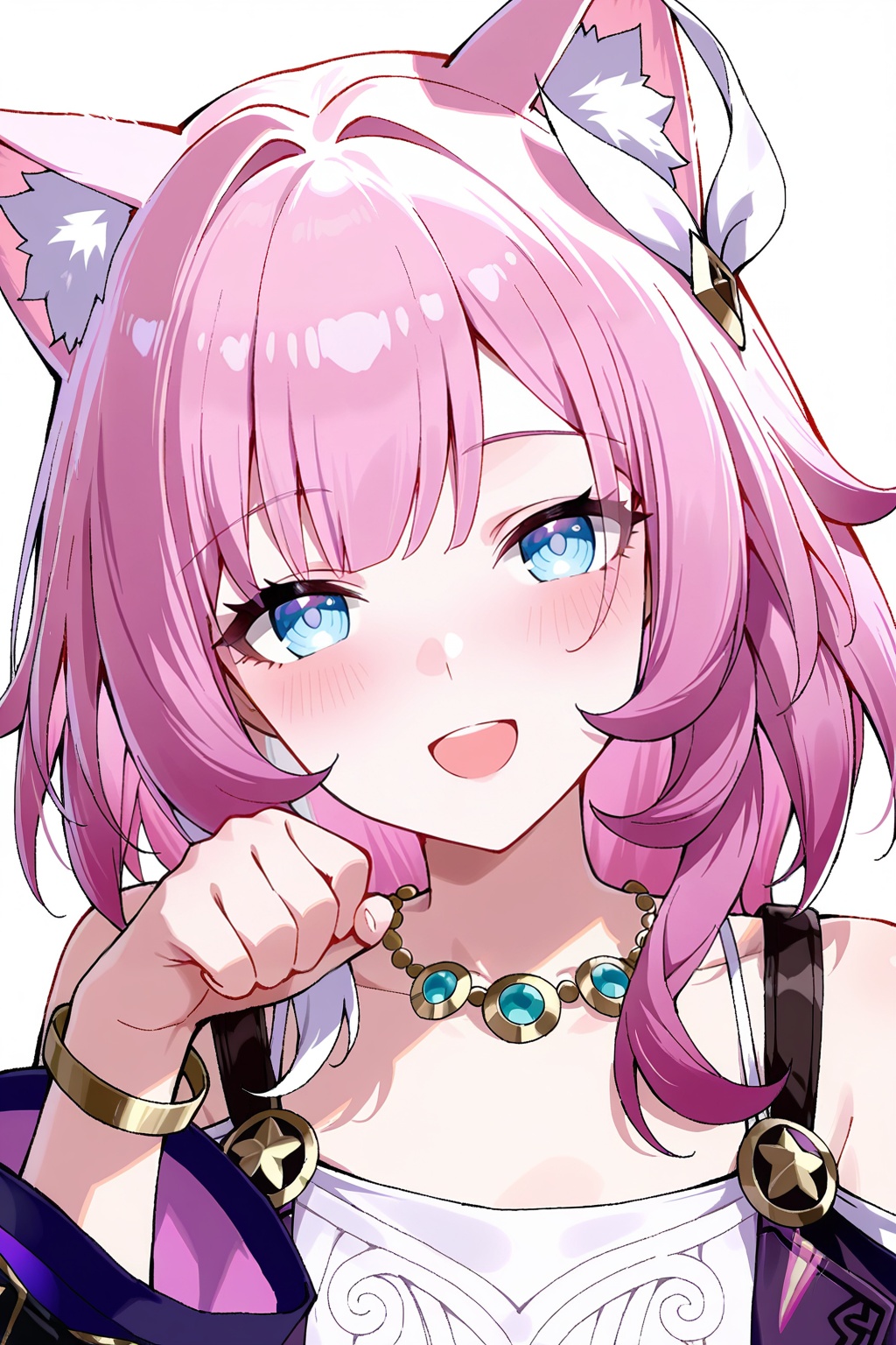 animal ears,  hair ornament,  bracelet on Tensor.Art