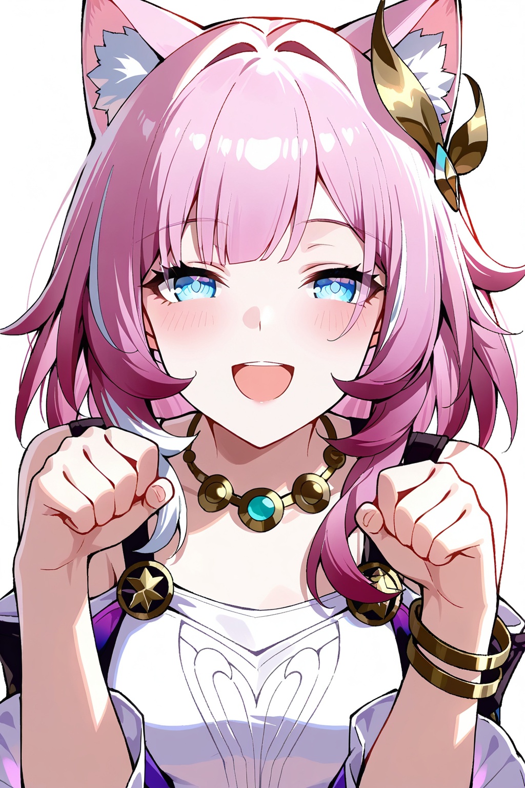 animal ears,  hair ornament,  bracelet on Tensor.Art