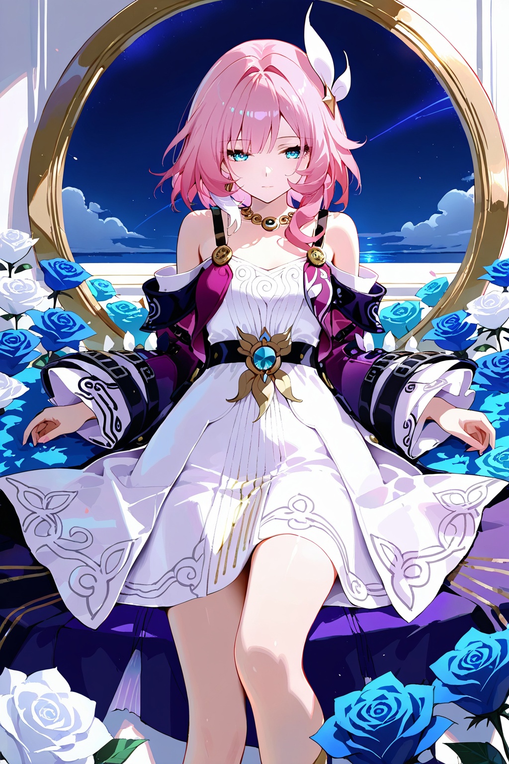 Cyrene,  1girl,  dress on Tensor.Art