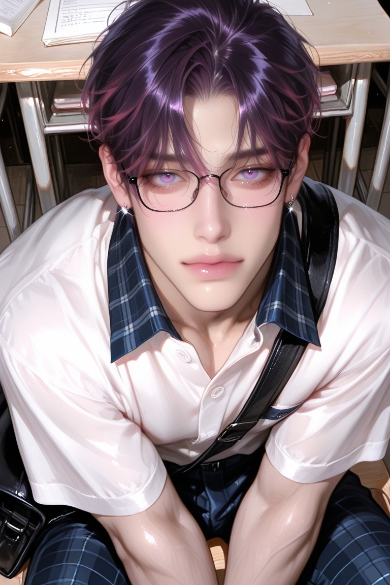 ((1 Male)) solo,  A single,  charming and mysterious. His face is handsome and sharp. He is a handsome man on Tensor.Art
