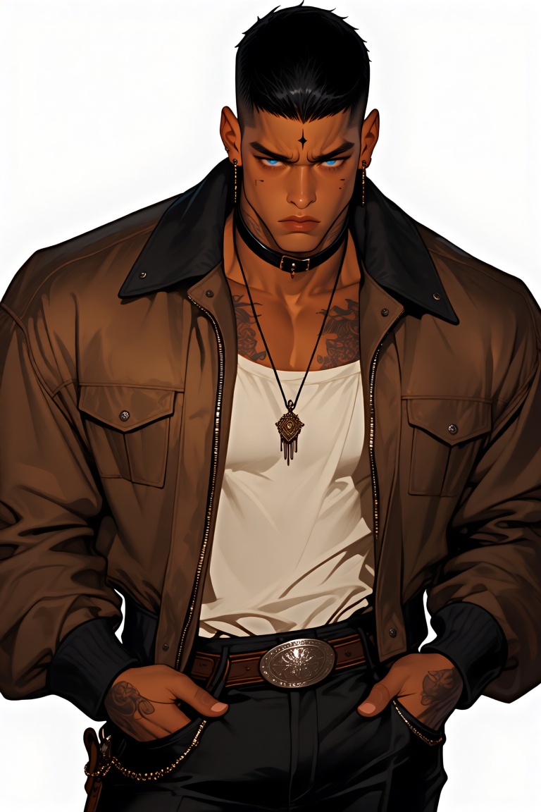 1boy,  muscular male,  lips on Tensor.Art