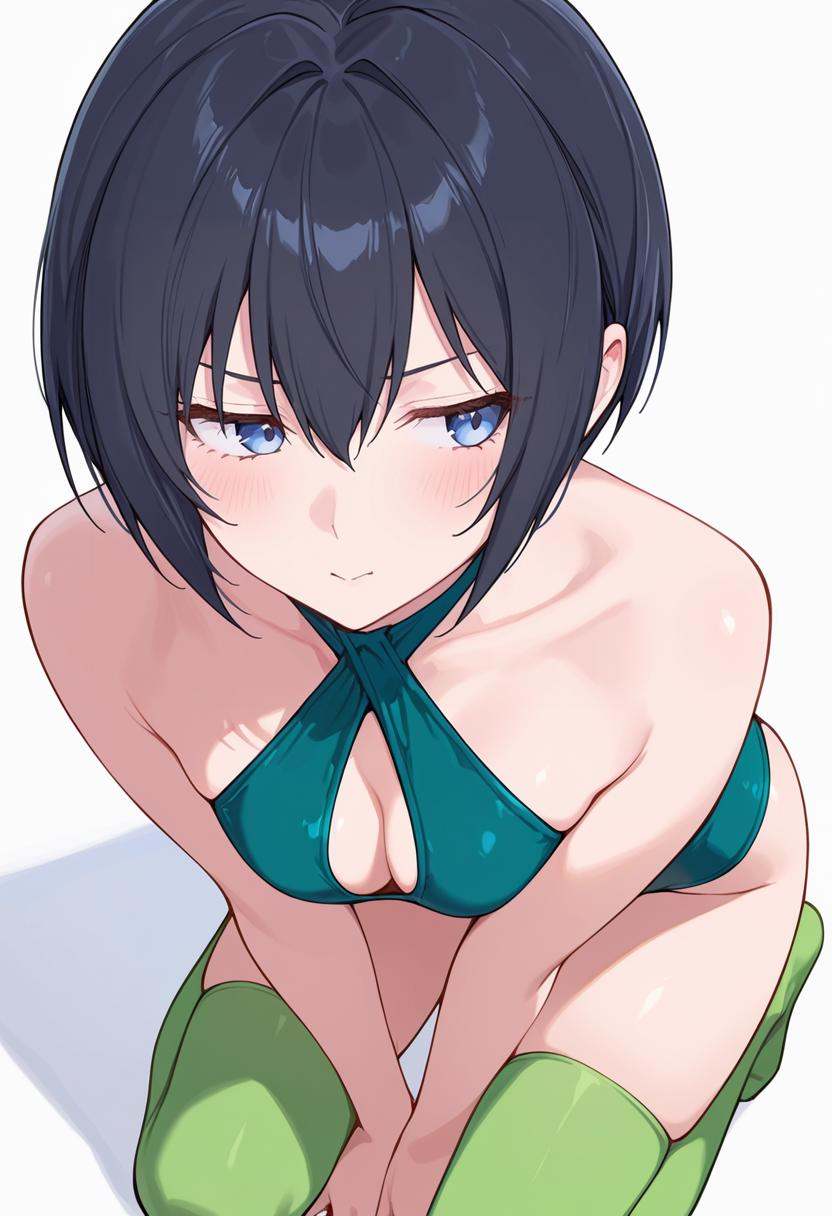 masterpiece,  high quality details,  kneeling pose on Tensor.Art