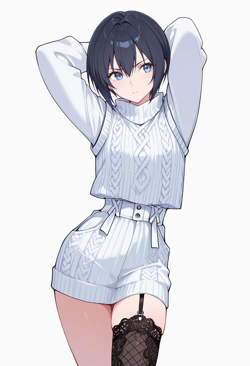masterpiece,  high quality details,  arms folded behind head on Tensor.Art