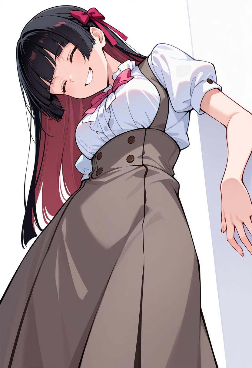 masterpiece,  high quality details,  leaning against wall on Tensor.Art