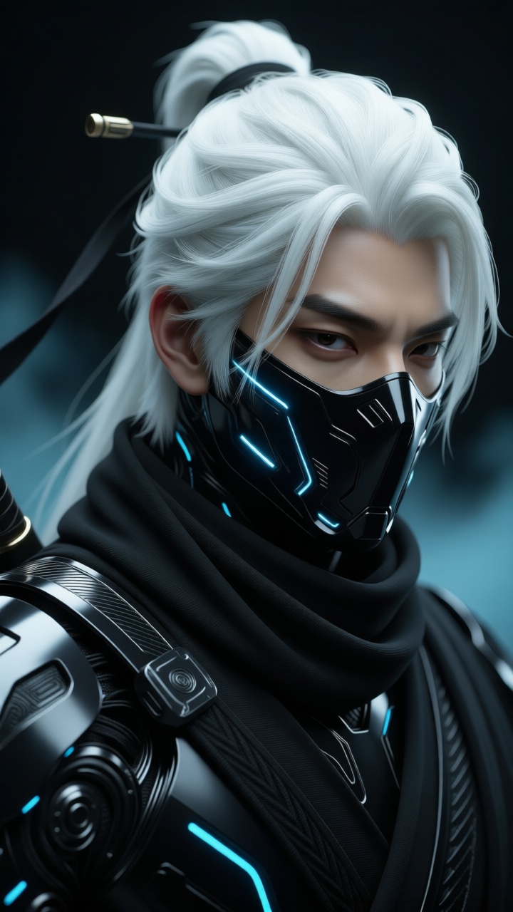 SPACE-TIME NINJA,  advanced 3D style,  advanced 3D rendering on Tensor.Art