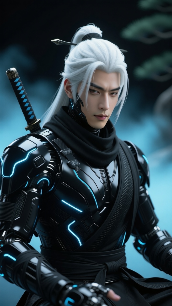 SPACE-TIME NINJA,  advanced 3D style,  advanced 3D rendering on Tensor.Art