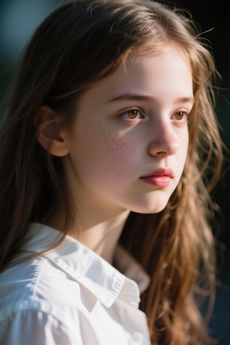 Light and Shadow Portrait,  ,  1girl on Tensor.Art
