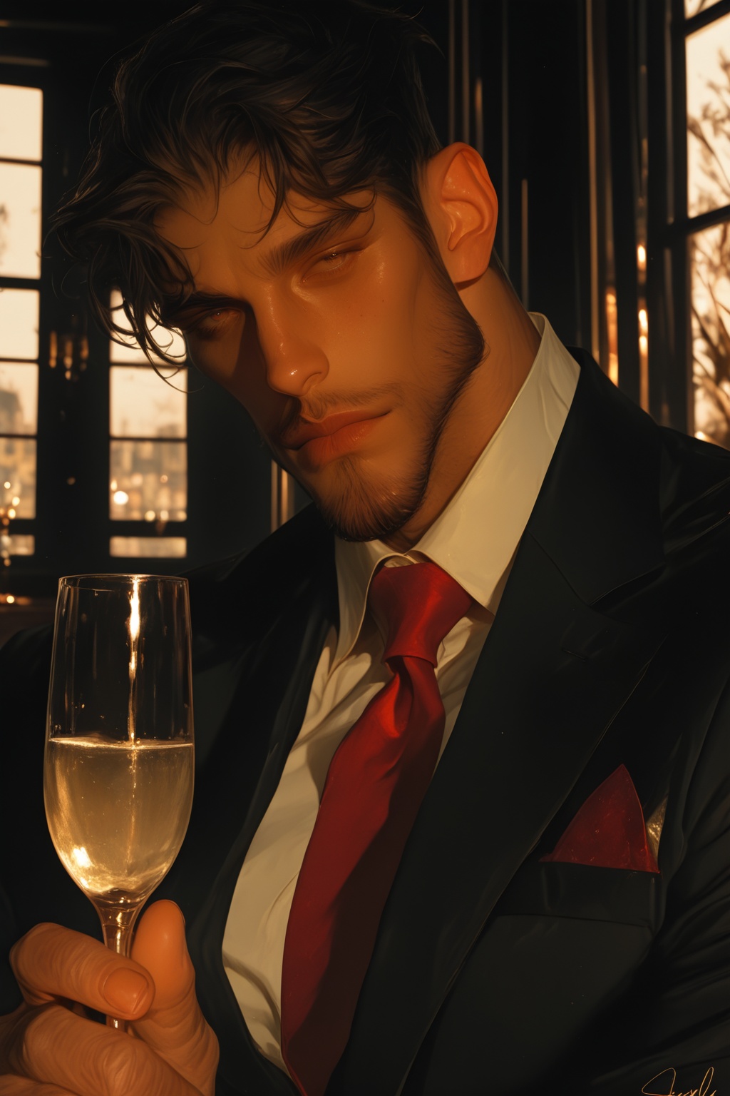 1boy,  mature male,  solo on Tensor.Art