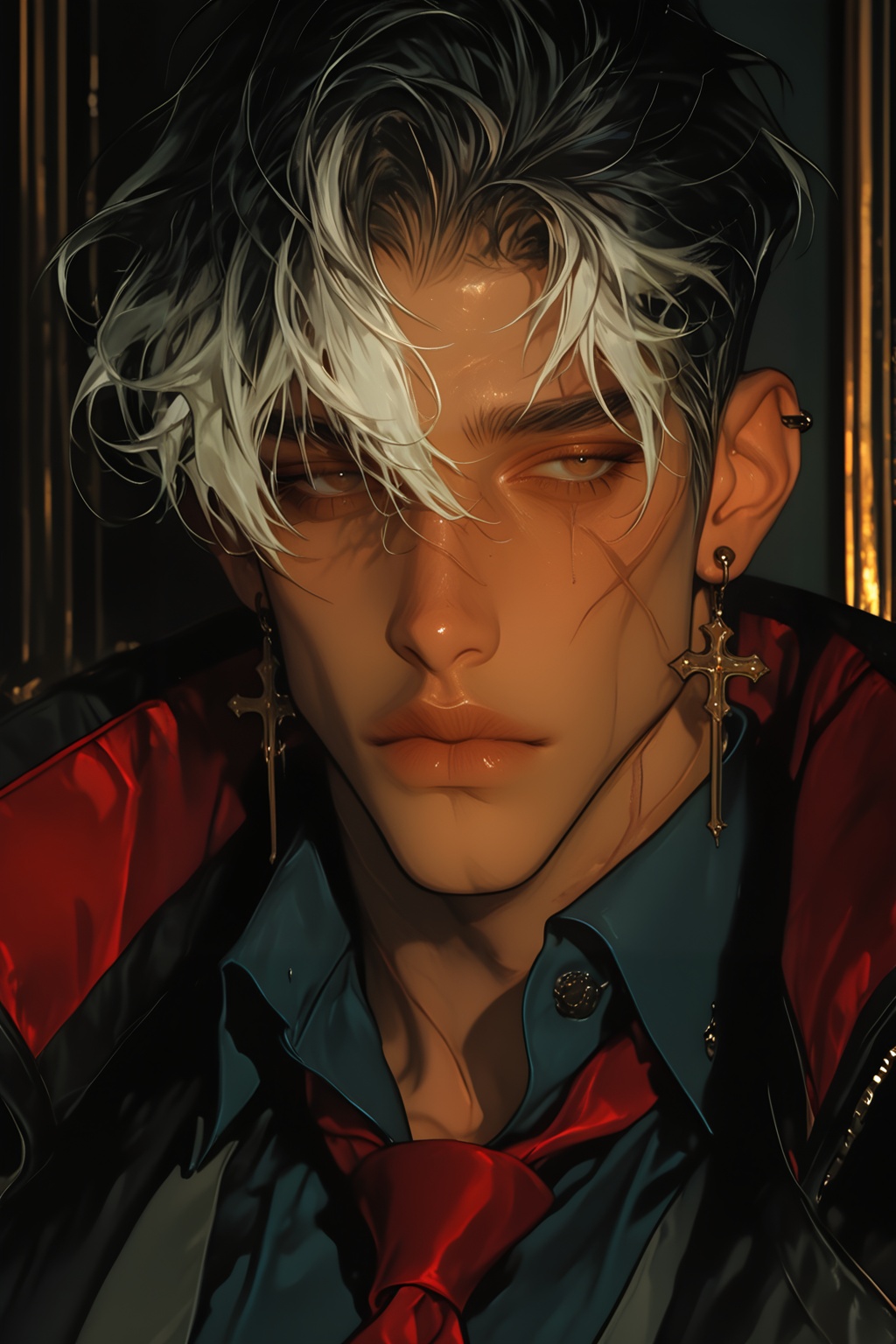 1boy,  bishounen,  male focus on Tensor.Art