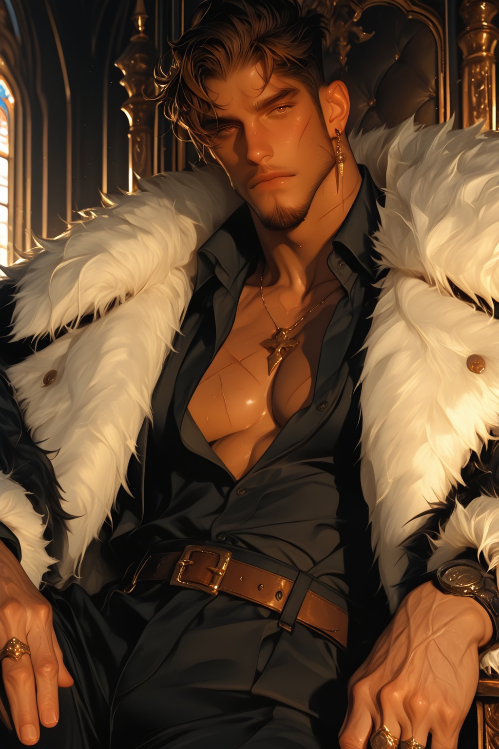 1boy,  male focus,  pectorals on Tensor.Art