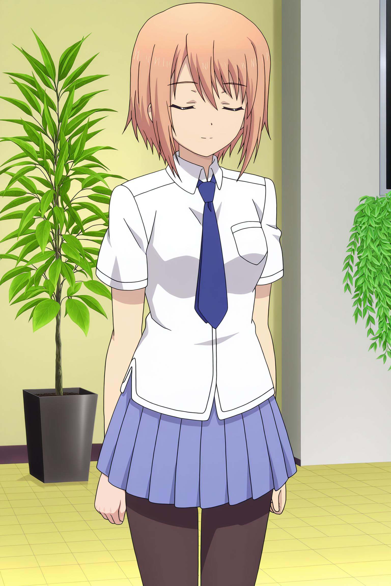Medoki,  solo,  school uniform on Tensor.Art