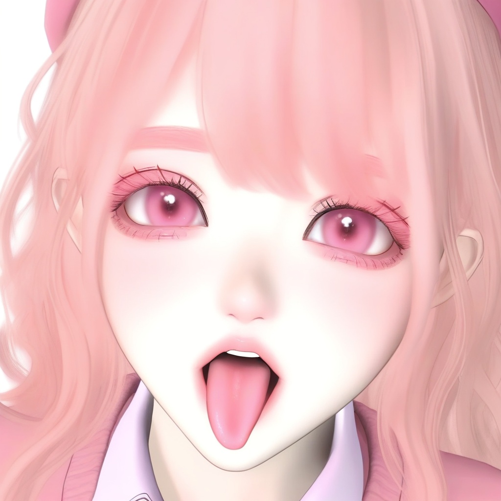 1girl,  solo,  (pastel pink eyes) on Tensor.Art