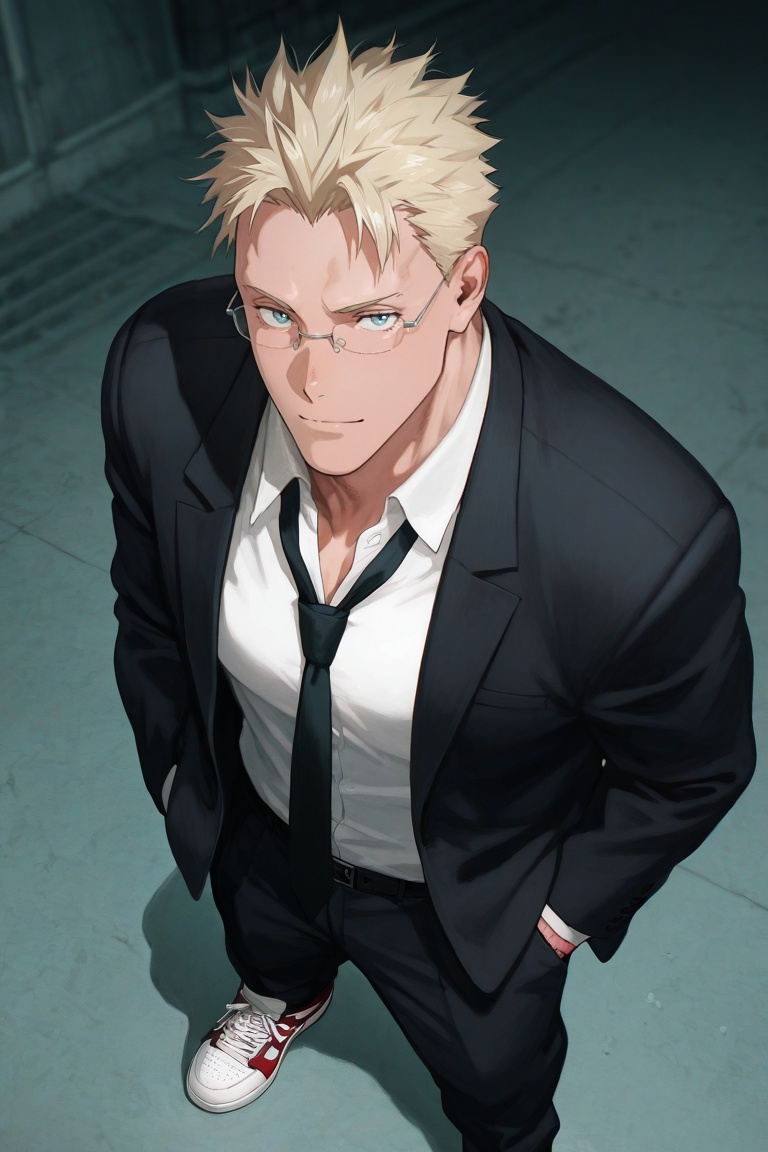anime screencap,  solo,  male focus on Tensor.Art