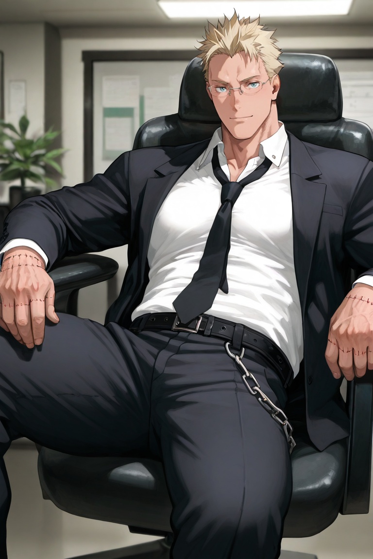 anime screencap,  solo,  male focus on Tensor.Art