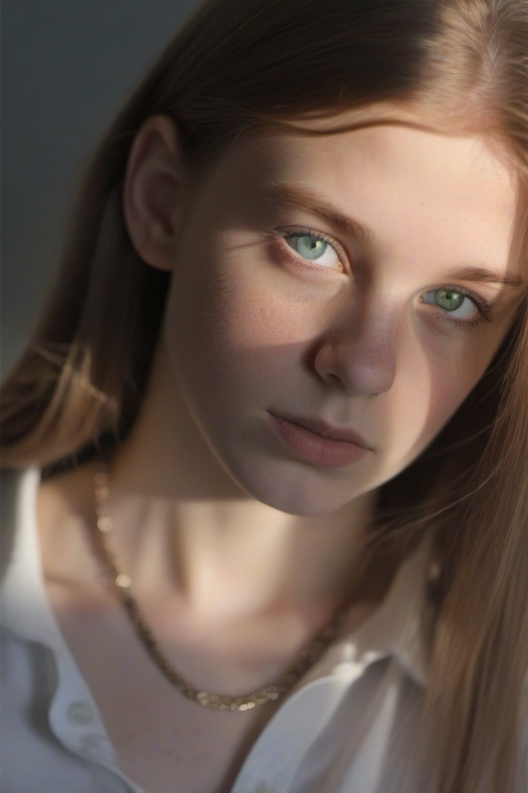 Light and Shadow Portrait,  ,  1girl on Tensor.Art
