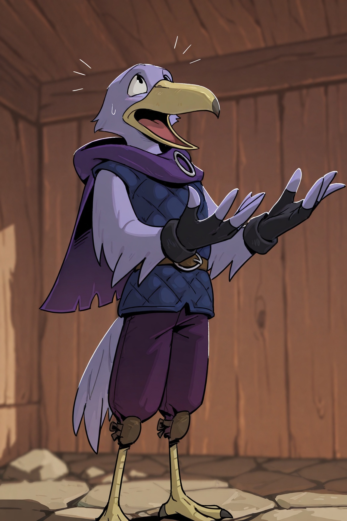 volepain,  black eyes,  bird boy on Tensor.Art
