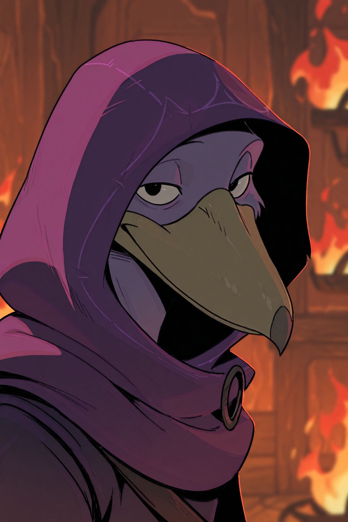 volepain,  black eyes,  bird boy on Tensor.Art