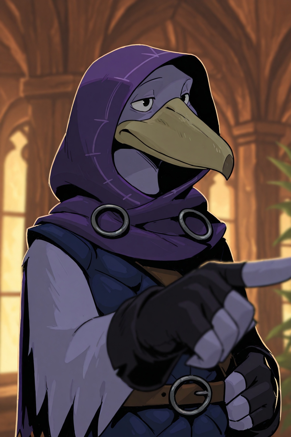 volepain,  black eyes,  bird boy on Tensor.Art