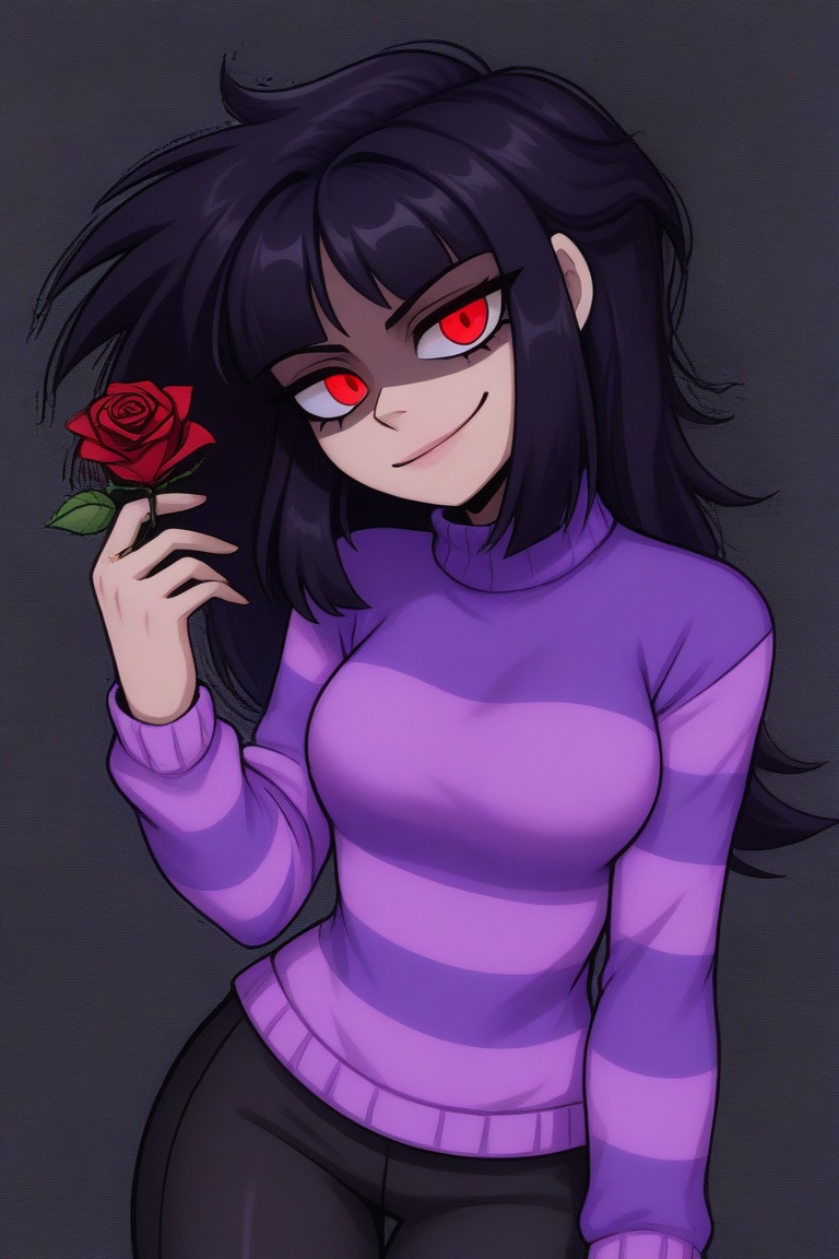 Sarah Henderson,  red eyes,  smile on Tensor.Art