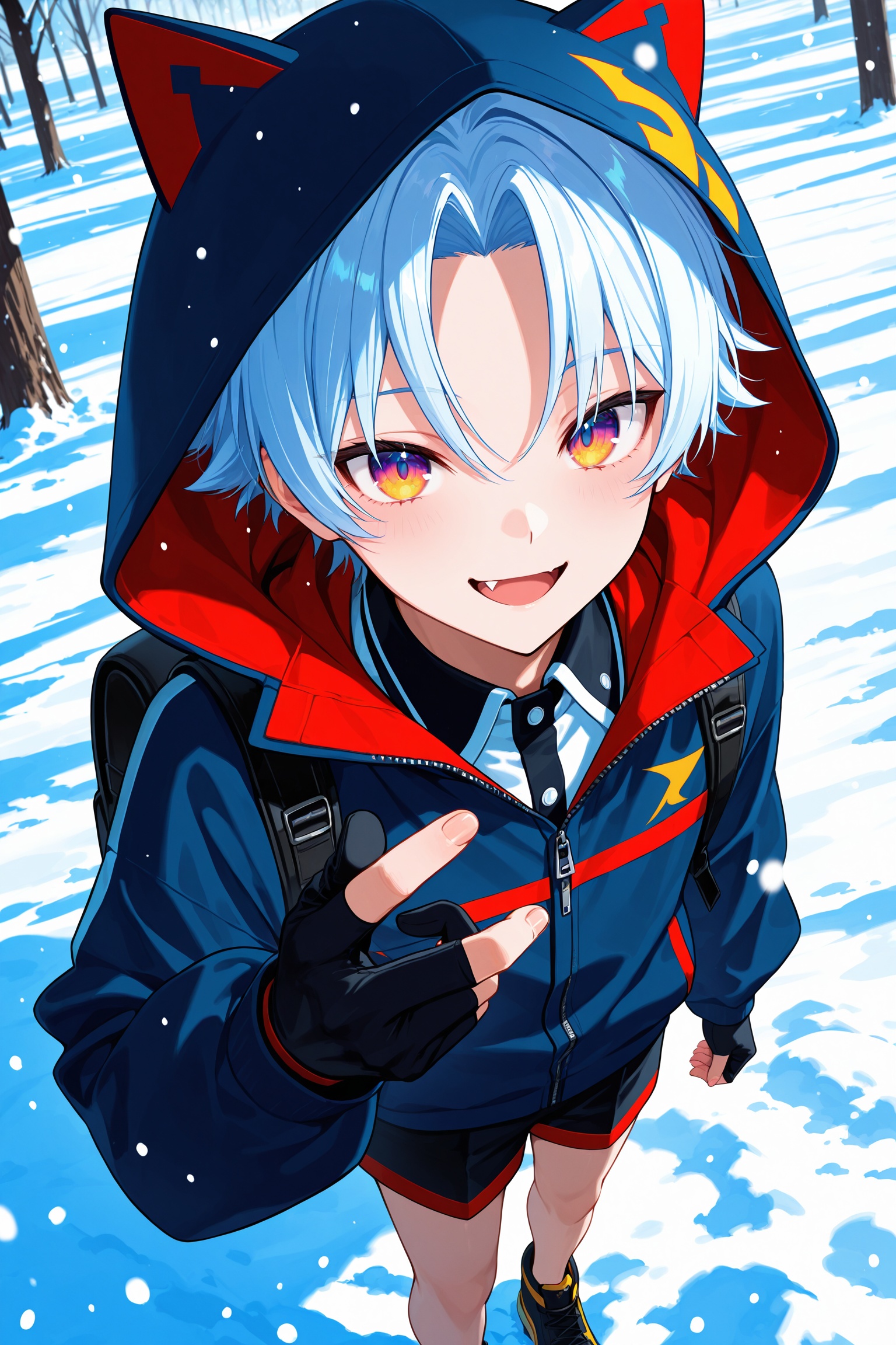 solo male,  1boy,  slim boy with white short hair on Tensor.Art