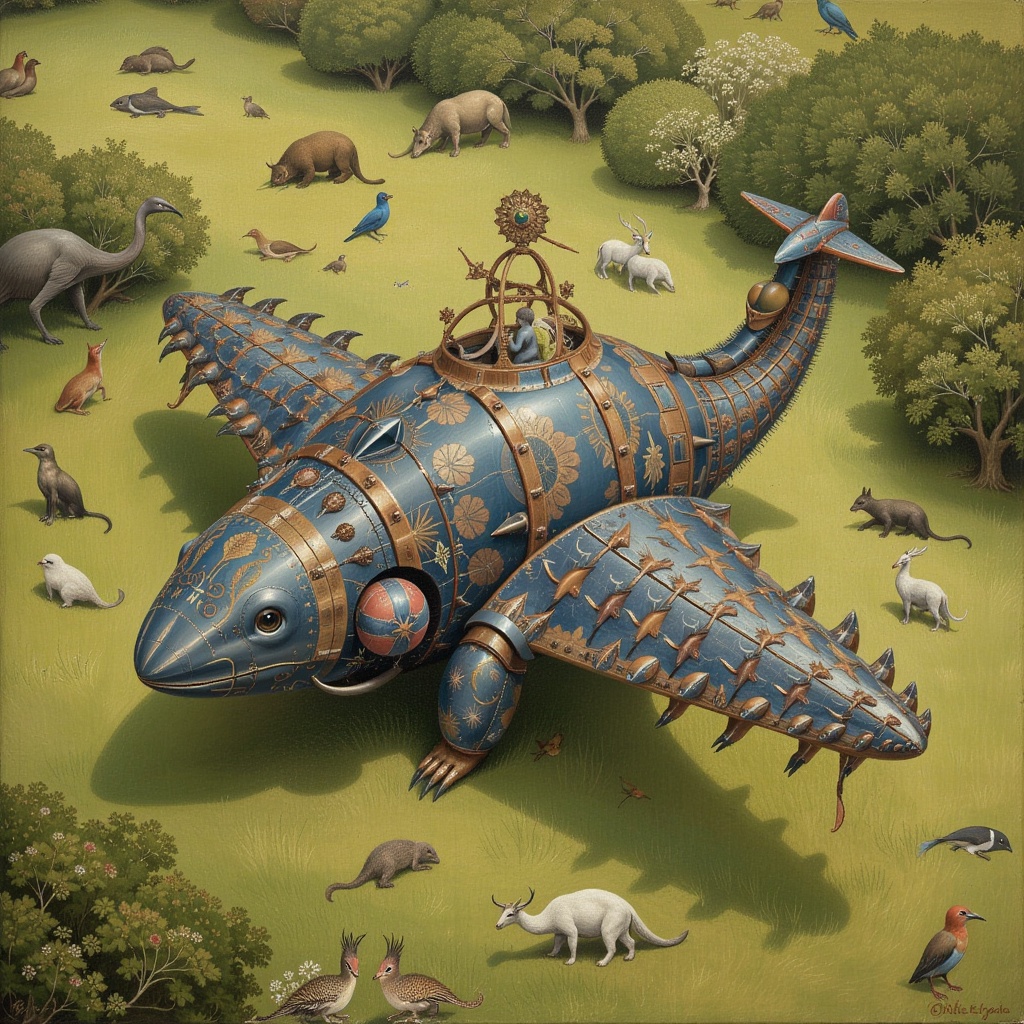 1 Pangolin-shaped aircraft,  photo realistic.,  Bosch on Tensor.Art