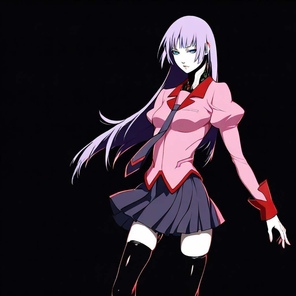 neon_oni_cyberpunk ,  1girl,  solo on Tensor.Art