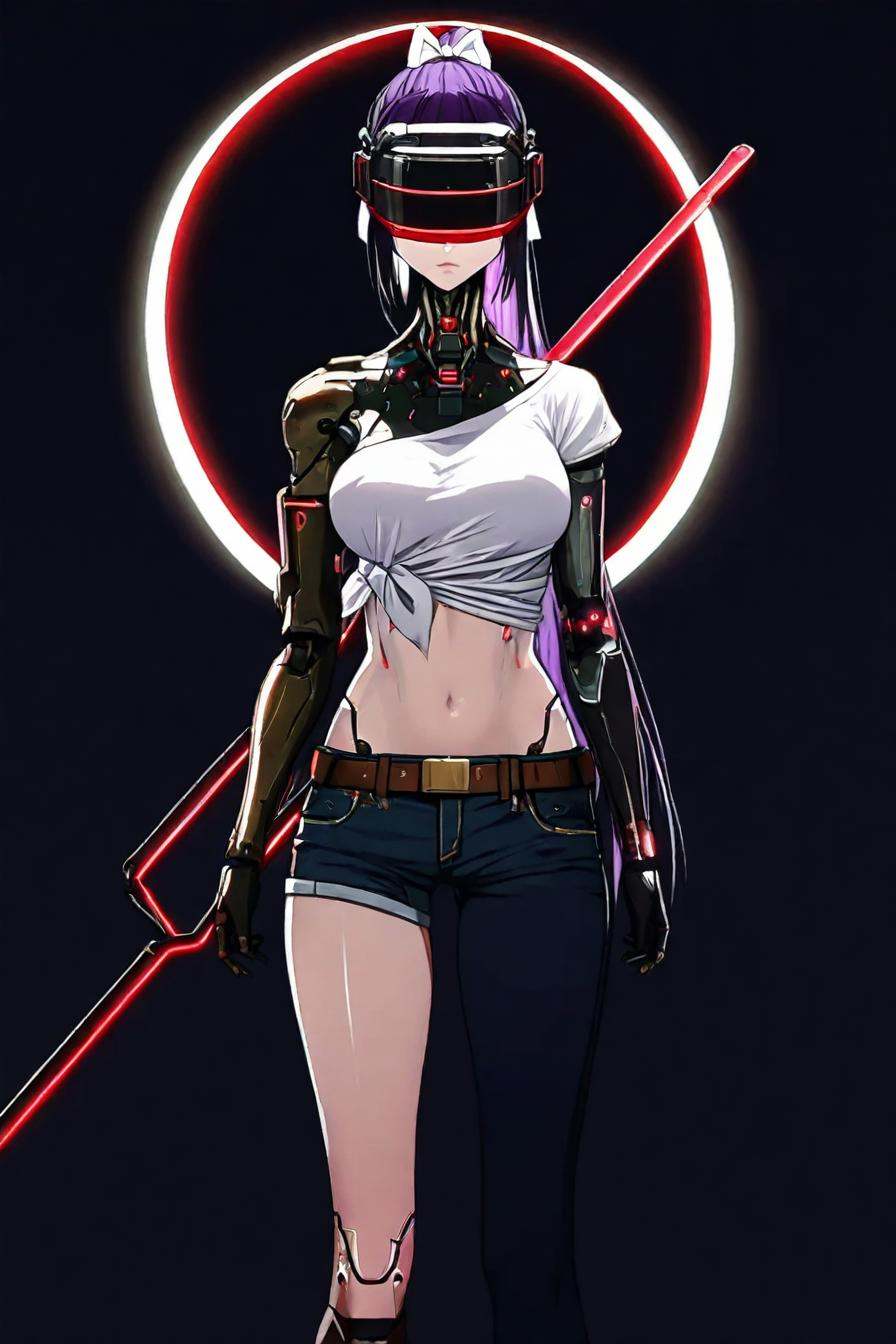 looking at the viewer,  asymmetrical clothes,  navel on Tensor.Art