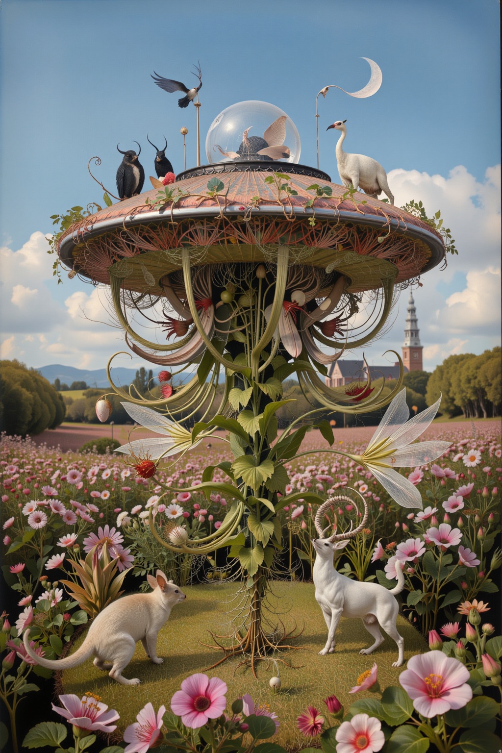 1 Flyweed-shaped UFO,  photo realistic.,  Bosch on Tensor.Art
