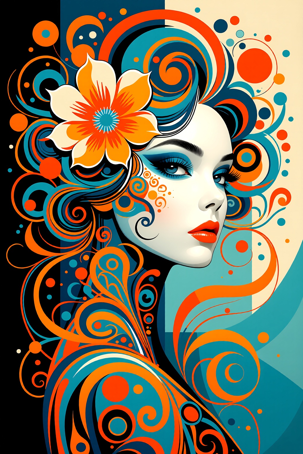1girl,  solo,  makeup on Tensor.Art