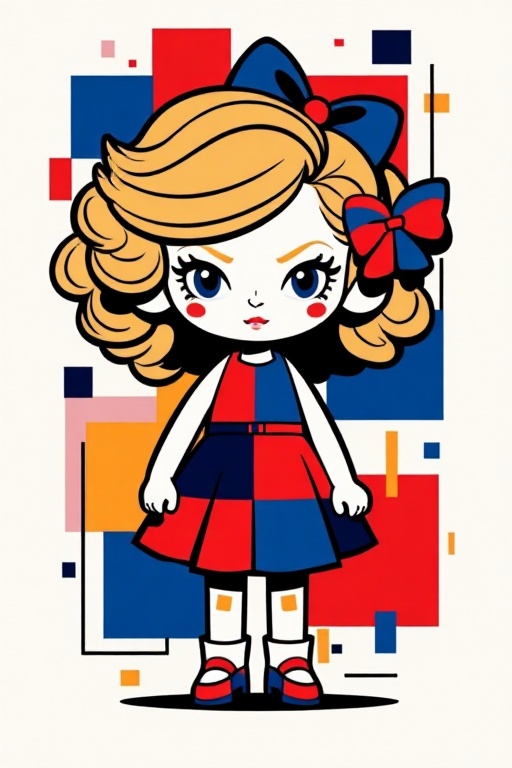Tailor Swift,  cartoon,  doll on Tensor.Art
