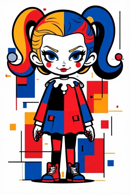 Harley Quinn,  cartoon,  doll on Tensor.Art