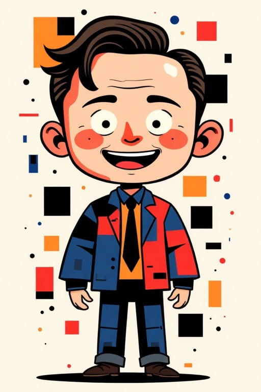 Elon Musk,  cartoon,  doll on Tensor.Art